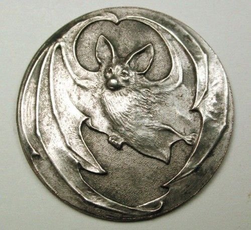 antique stainless steel button from france