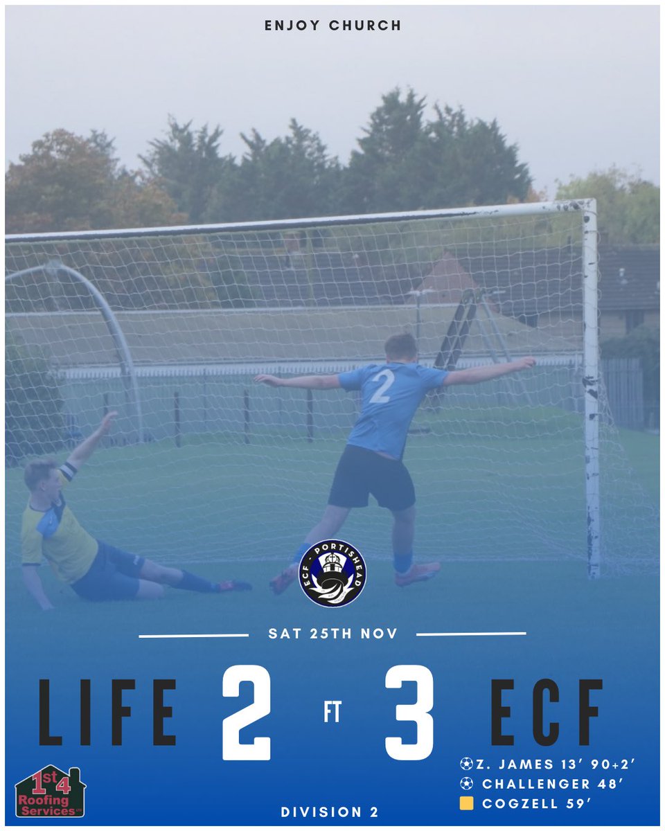 ECFPortishead's tweet photo. ๐จ๐ฆ๐๐๐ก๐๐ฆ๐จ
A huge 3pts for ECF as the gaffer makes the sub of dreams with Zeke scoring a 90+2โ winner with his first touch ๐ฅ๐
#UTECF ๐ตโซ๏ธ https://t.co/9fASqrdEIQ