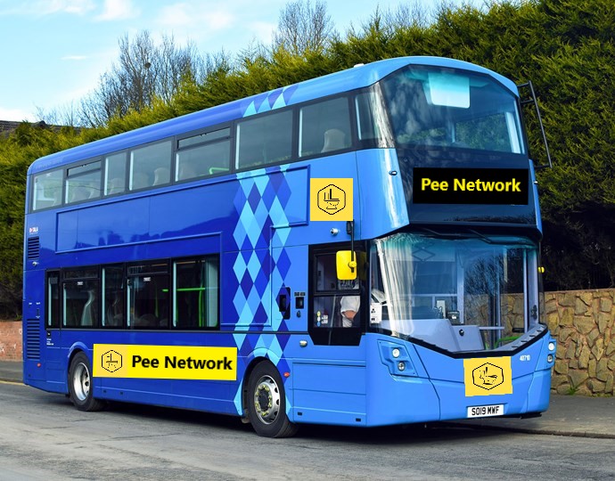 Our Pee Network Bus
Its better than Bee Network bus