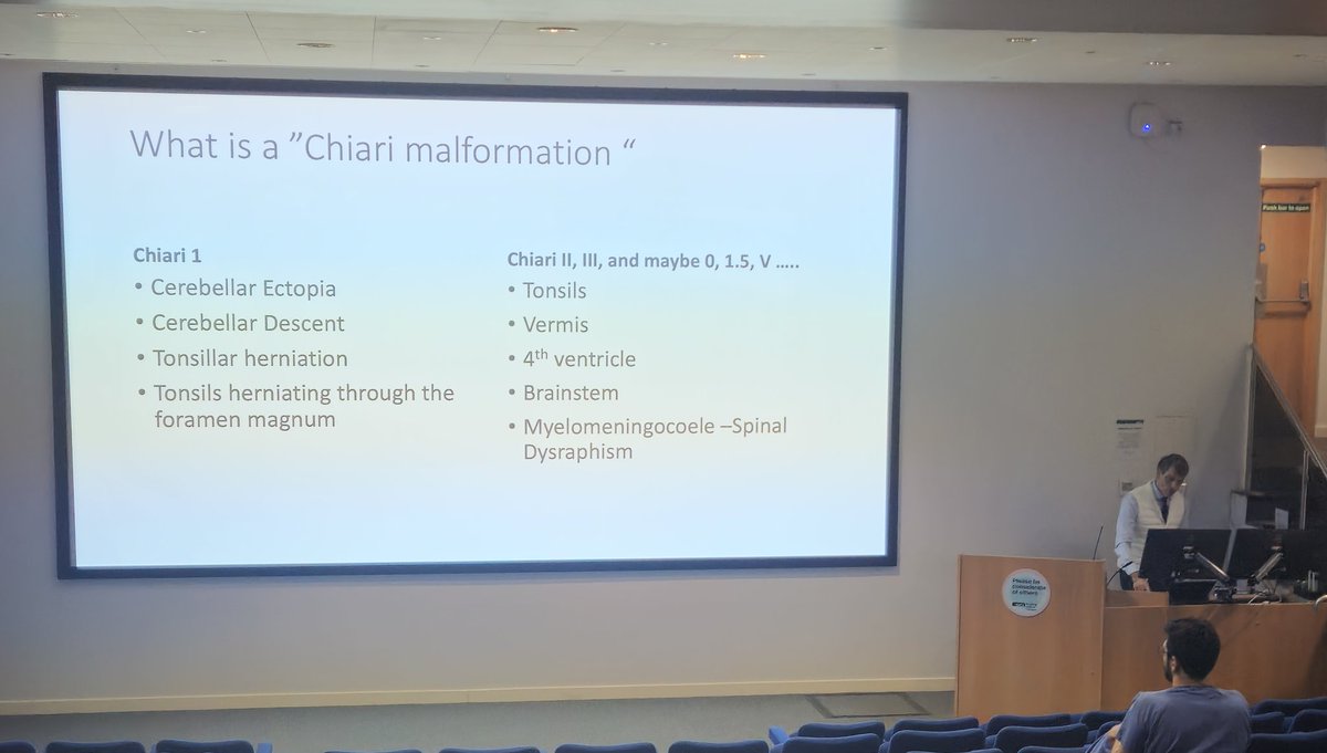 QS_SimCentre's tweet photo. Now we have Mr. George Prezerakos to give us an overview on Chiari malformation and surgical considerations! https://t.co/cntViLp1cz