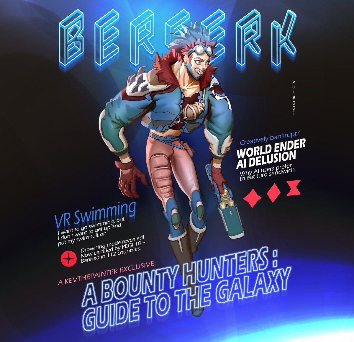 working on a zine illustration— enjoy the silly blurbs !