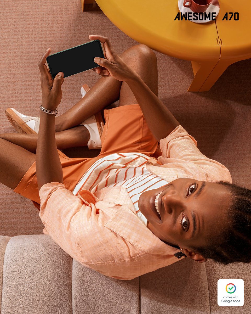 itelghana's tweet image. The bigger the screen, the bigger the fun!
Enjoy stunning visuals when you do what you love doing the most on the itel A70📷
Visit any itel retail phone shop near you to get yours today!
#itelA70
#alwaysawesome