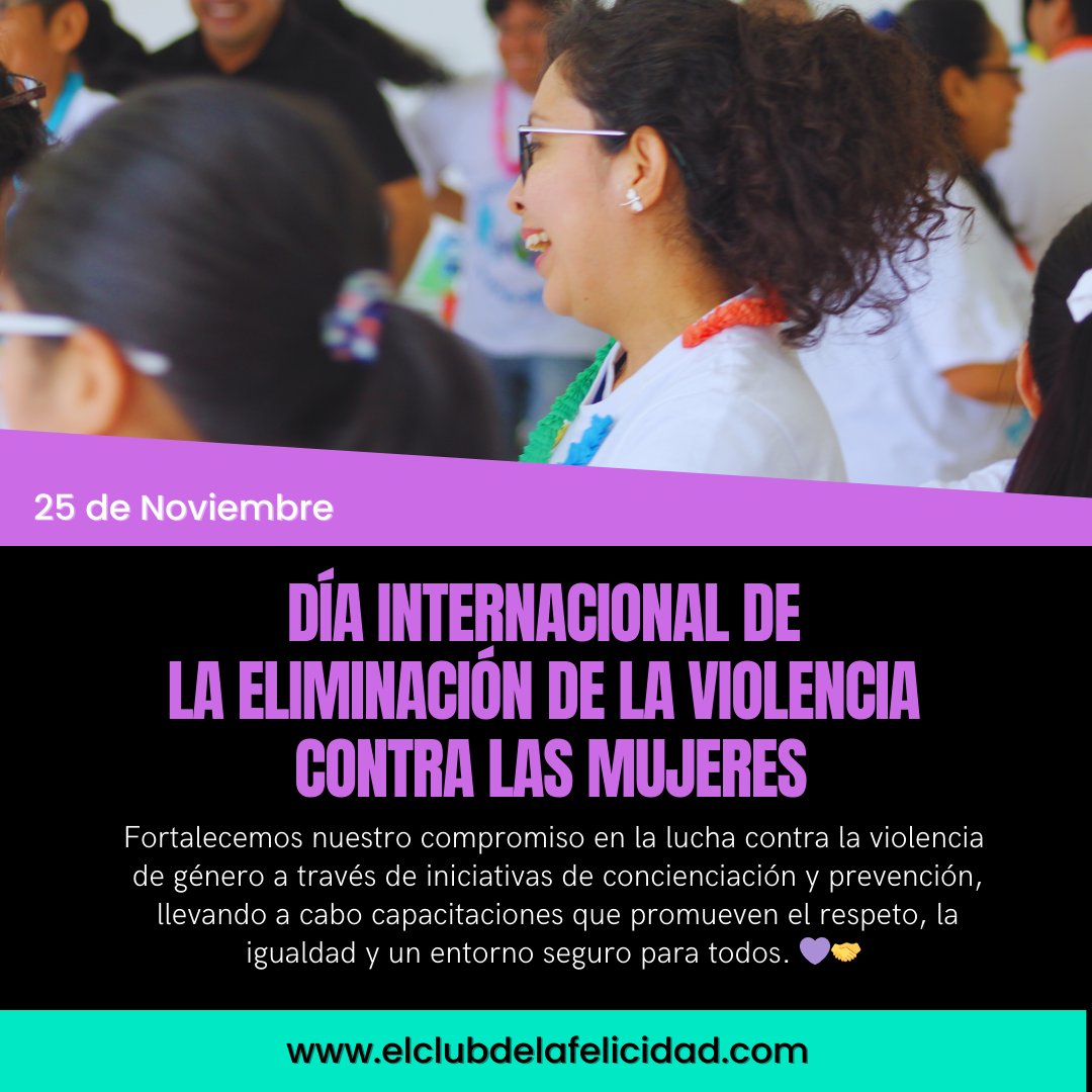 Fortalecemos nuestro compromiso con El Club de la Felicidad en la lucha contra la violencia de género a través de iniciativas de concienciación y prevención, llevando a cabo capacitaciones que promueven el respeto, la igualdad y un entorno seguro para todos. 💜
#SembrandoIgualdad