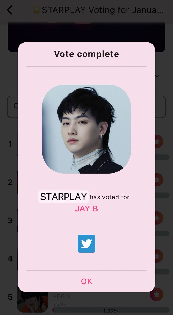 JaybItunesTeam's tweet photo. [STARPLAY BIRTHDAY VOTE]

⭐️ There are 2 Video Ads ⭐️
✔️Watch 5 ads/hour (50 SS Token)
Total = 100 Silver Stars Token

⏰ 23 Nov - 13 Dec 2023
AD rewards are given for TOP 2 🏆

✔️Click ‘Store’ > Free Token’
✔️Please use multiple accounts

#JAYB #제이비 @jaybnow_hr
#GOT7 @GOT7 https://t.co/Hrfrj2CalK