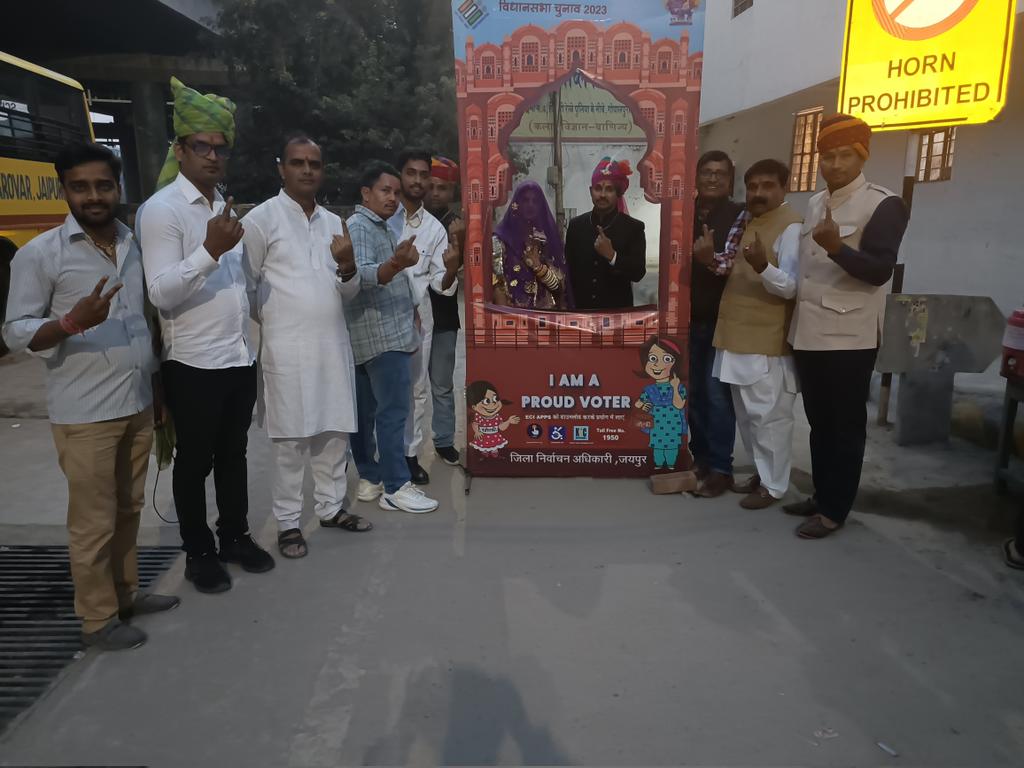 rankrish19's tweet photo. @rajpatrika @zeerajasthan_ @abcnews @aajtak @timesofindia @EconomicTimes @etvraj @DDNewsRajasthan my brother did cast his vote along with her wife on their reception... Nation First Rest is Secondary... https://t.co/BPrKBiSIOC