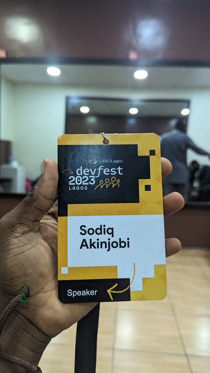Geektutor's tweet image. Going up next in Room 2 #DevFestLagos2023

Quote this tweet if you took an amazing picture 👌🏾