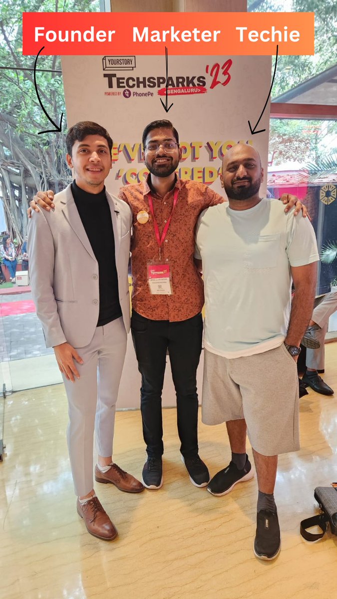 How a founder, a marketer & a techie behave at a networking event: (TechSparks BLR Edition)

Founder: In professional attire with no badge. Wants to network with only specific people in the room.