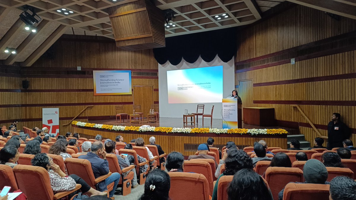 Just had an incredible experience at the 1st ever #SJAI conference at NII. Engaging discussions, insightful presentations& connecting with brilliant minds in #sciencejournalism & #SciComm made it unforgettable. Grateful for the opportunity to be part of this enriching experience.