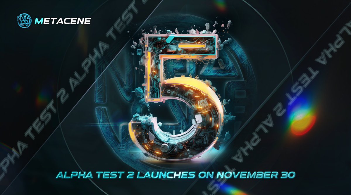 MetaCeneGame's tweet photo. 5 DAYS AWAY‼️ Shout Out to Alpha Test 2‼️
💙Like + RT each countdown tweet & Pinned post
💬Comment "I'm all in MetaCene!!" under each tweet
💎1 lucky winner | 50 $USDT on the launch day
#MMORPG #Web3gaming #AlphaSoon https://t.co/gB36iCO2ow