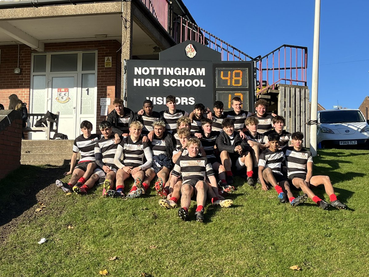 Great team performance today by 1at XV <a href="/NHSSport/">Nottingham High School Sport</a>