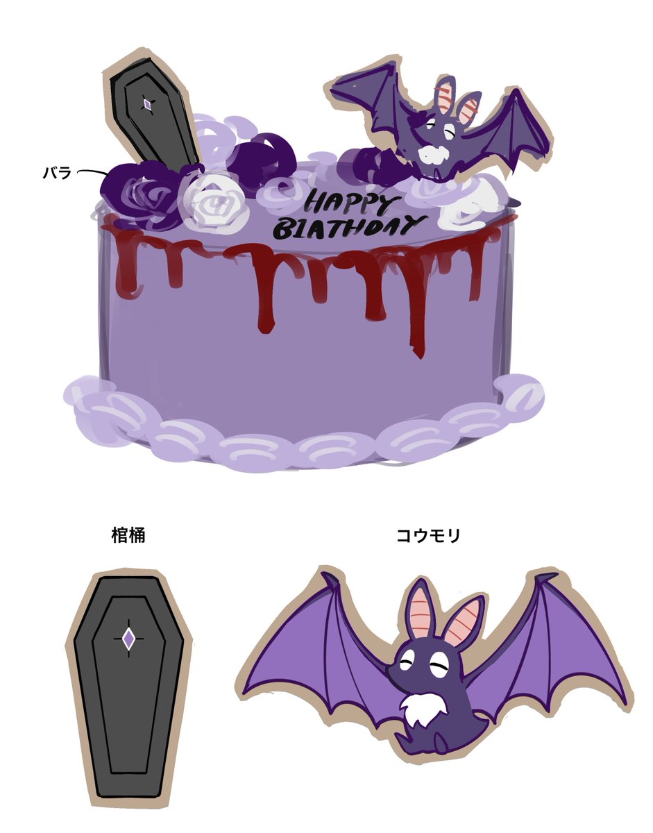 bat (animal) no humans coffin wings bat wings food cake  illustration images