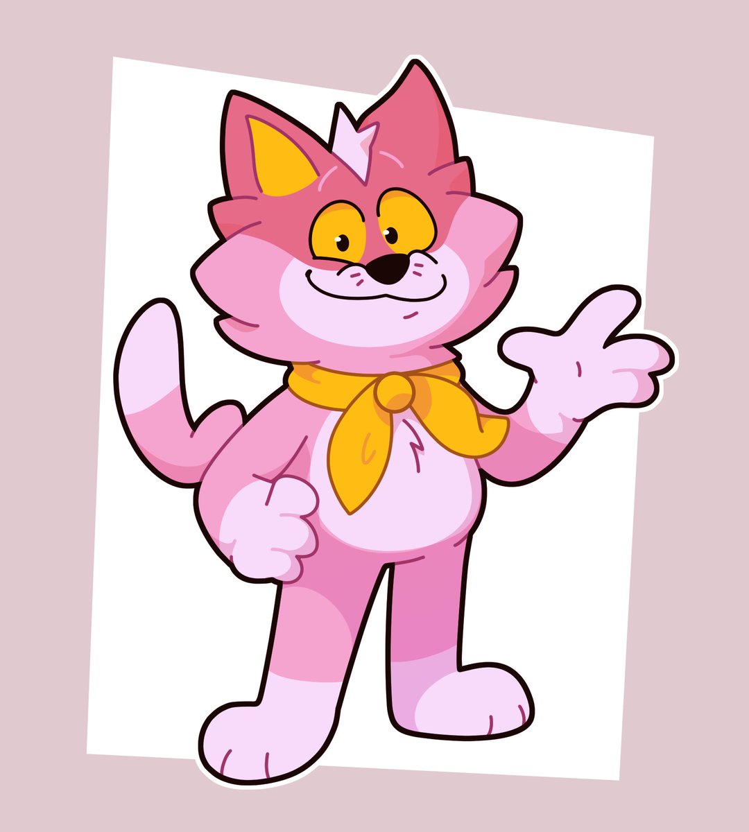 LasseterDubbed's tweet photo. have i shown you guys my cat oc yet?

deranged cat! https://t.co/B76BhLKjZk