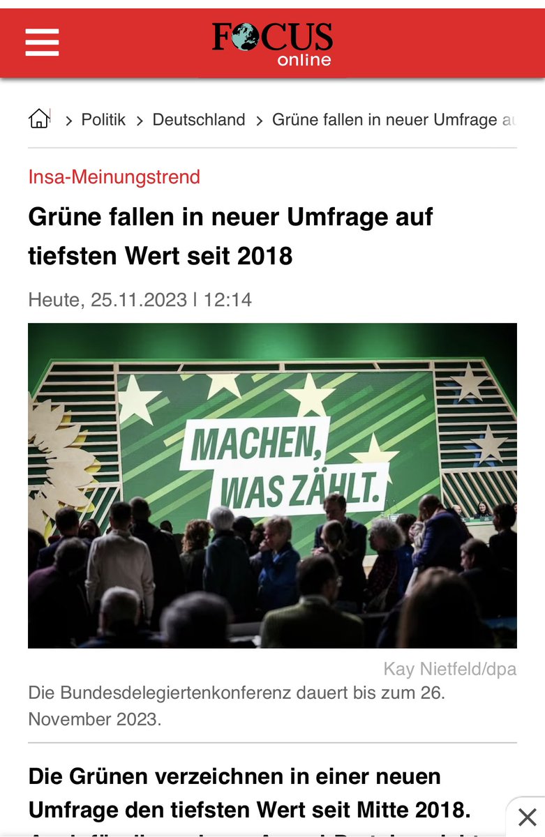 MFeldenkirchen's tweet photo. „Focus-Online“ macht lieber das frische Ergebnis einer Insa-Umfrage für die „Bild“ zur Schlagzeile als das frische Ergebnis einer Umfrage die „Focus“ in Auftrag gegeben hat. Warum? https://t.co/1SgLghKWpU