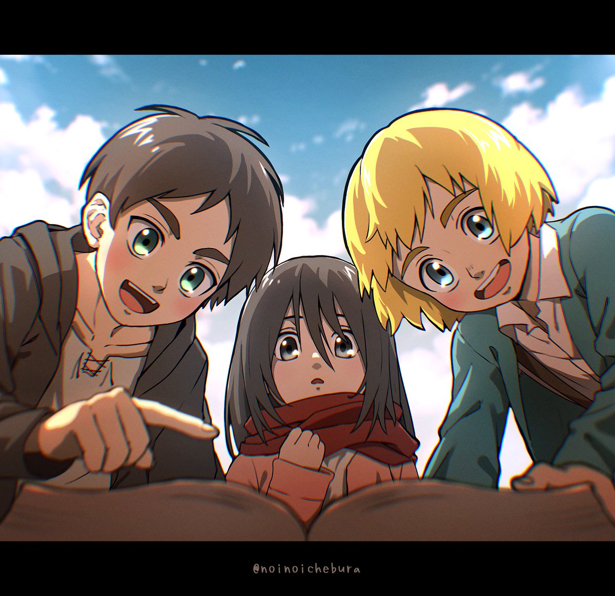 noinoichebura's tweet photo. 外の世界
 #進撃の巨人 https://t.co/P2mz2Kn3RY