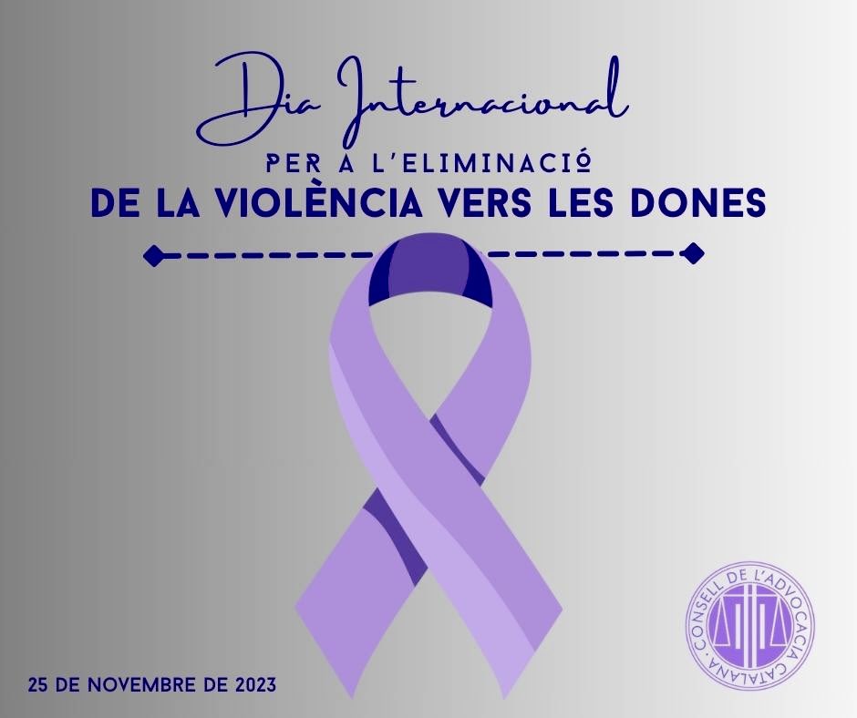 🟣Des de l’advocacia catalana continuarem centrant-nos perquè les víctimes violència masclista tinguin accés immediat a assistència lletrada 🚺 Advocant pel respecte i la dignitat, defensem un futur sense por ni desigualtat 💻Llegeix el manifest cicac.cat/2023/11/dia-in… #25N 💜