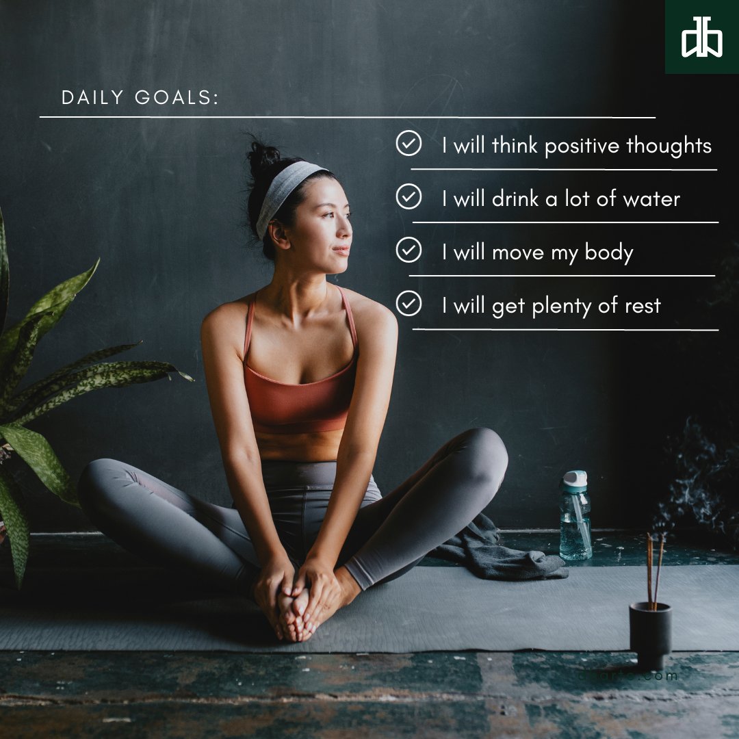 Embrace the daily journey to wellness: nourish your body, feed your mind, and cultivate a spirit of resilience. Today's goal is a destination and a commitment to a healthier, happier you. #WellnessJourney #DailyGoals #dharte