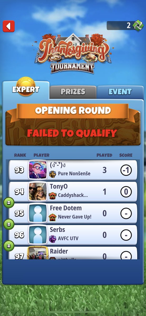 Craig01525652's tweet photo. @GolfClashGame Your game is shit and glitched me out of tourn qualifying, meant to be 70% this tourn right ? SORT IT OUT https://t.co/4vKRrSIQU5