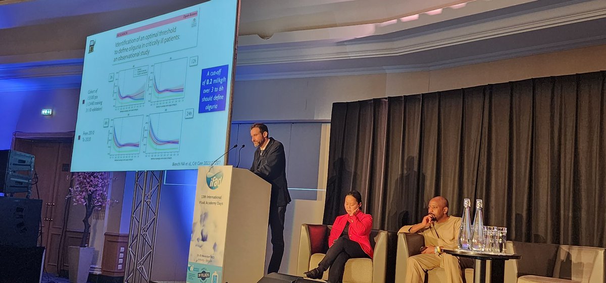 Time to redefine #oliguria for the diagnosis #AKI

Prof. Pietro Caironi 

Day 2 
#IFAD2023