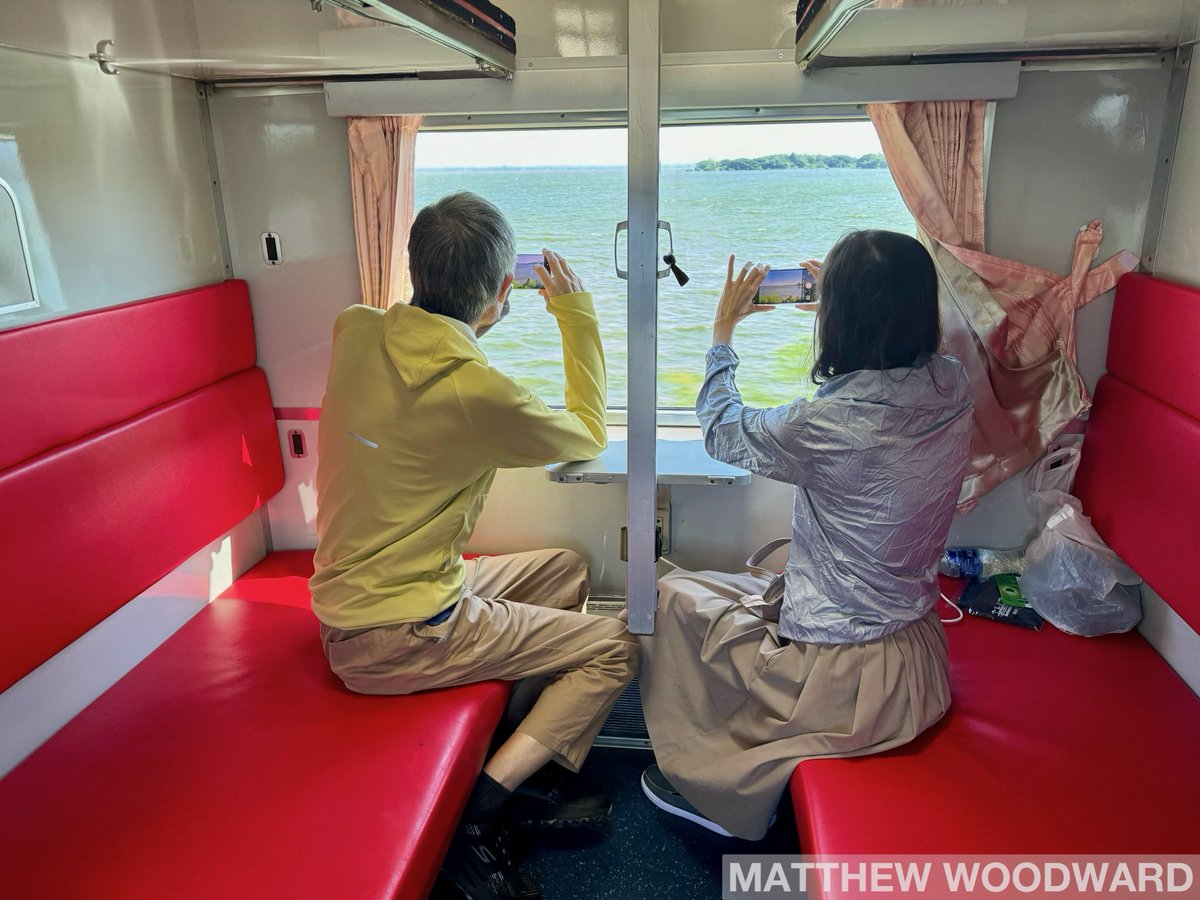 OnTheRails's tweet photo. Slight delay on the #FloatingTrain arriving at Khok Salung. Unfortunately we hit a cow, but the train is okay. Heading back now and preparing for a cunning switch onto the Northern Line for tomorrow’s mission. https://t.co/1sc9dBwKTo