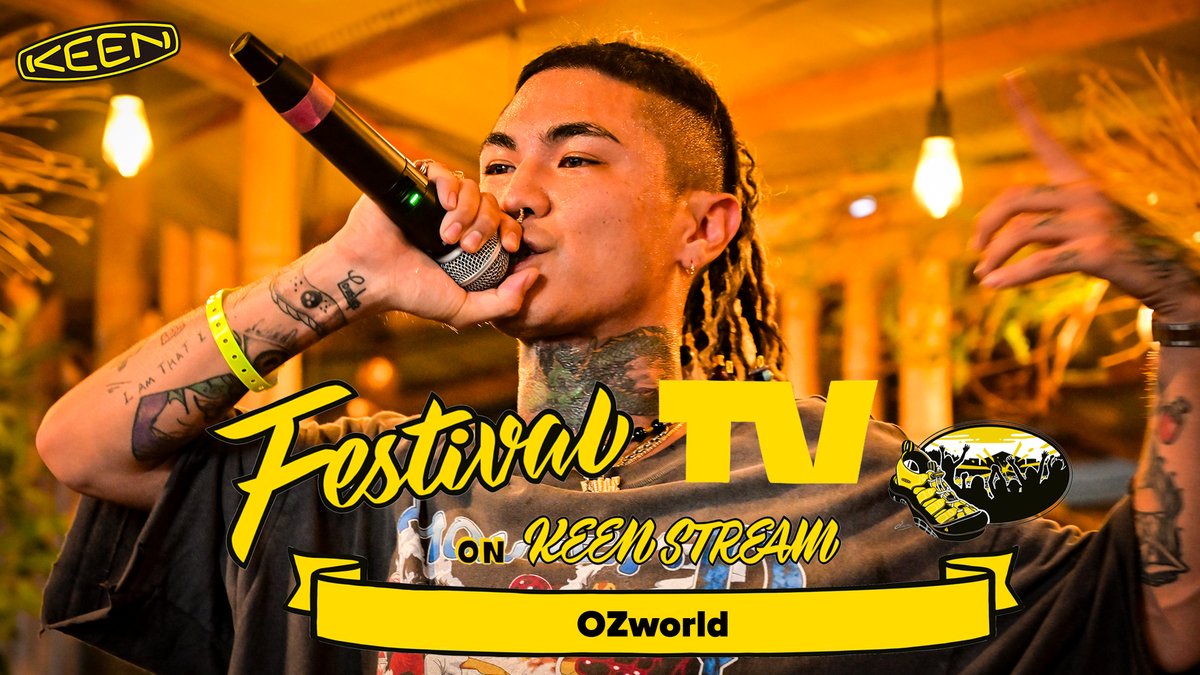 KEEN_Japan's tweet photo. \まもなく配信スタート⌚/
#沖縄 県出身HIPHOPラッパー #OZworld による圧巻のパフォーマンスから目が離せない🐉
📺:https://t.co/bDECbhkgHh
《MC:#ジョージウイリアムス🎙️》
#HIPHOP #RAP #FestivalTV #KEENSTREAM #KEEN https://t.co/K9MsiEZ83W