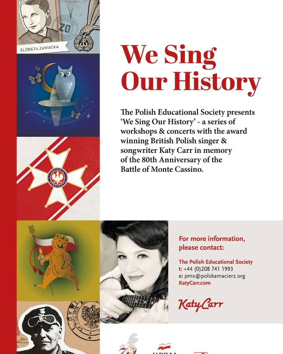 So excited to be on tour with my 'Śpiewamy Historię (We Sing Our History)' #workshop series for Polish Saturday Schools - today I will be with the students at the #POSK  #London giving a special performance in cooperation with the Polish Educational Society #britain #poland