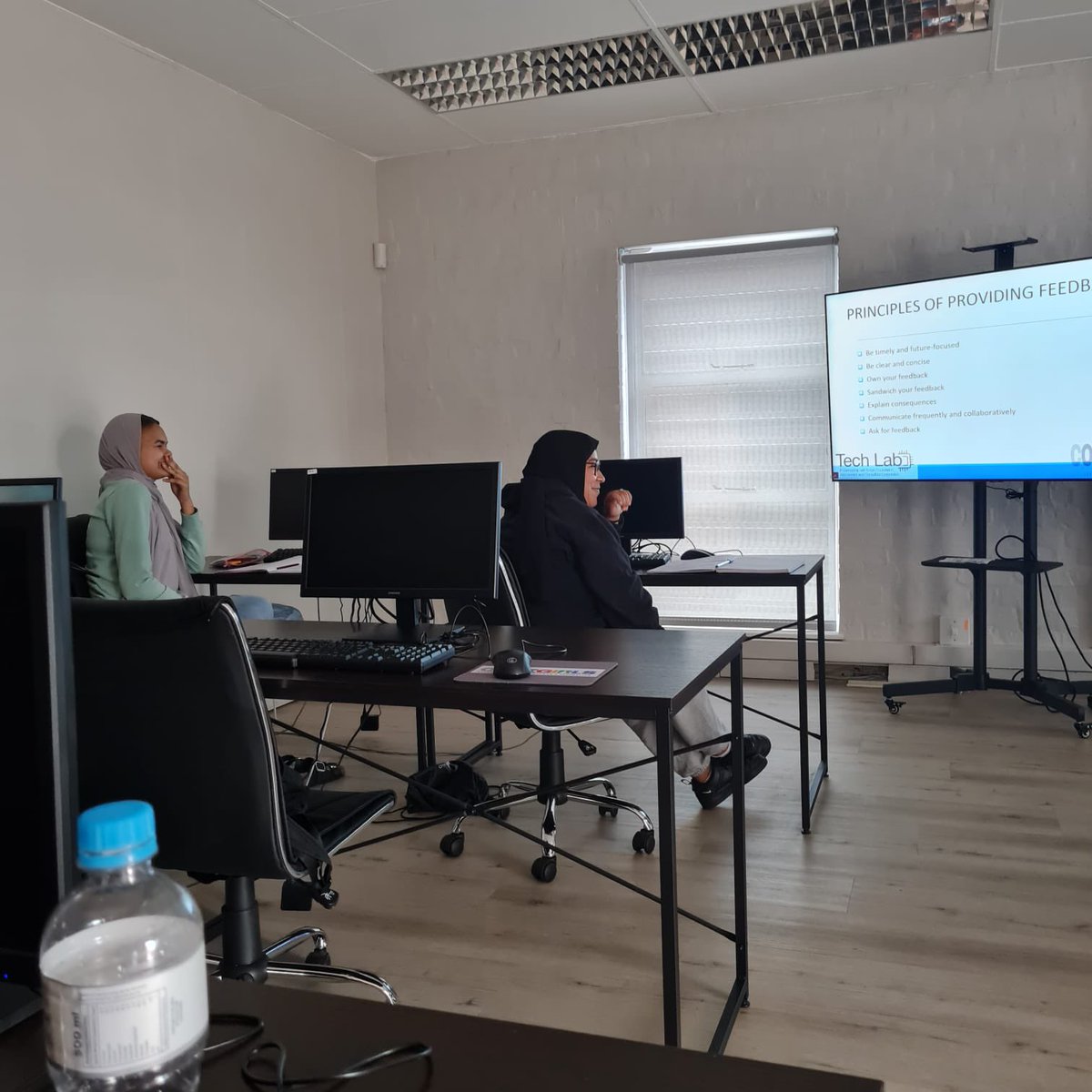CodeGirls_cpt's tweet image. Current students at our IT and Business Training bootcamp give presentations about effective communication. #womenintech #WomeninBusiness