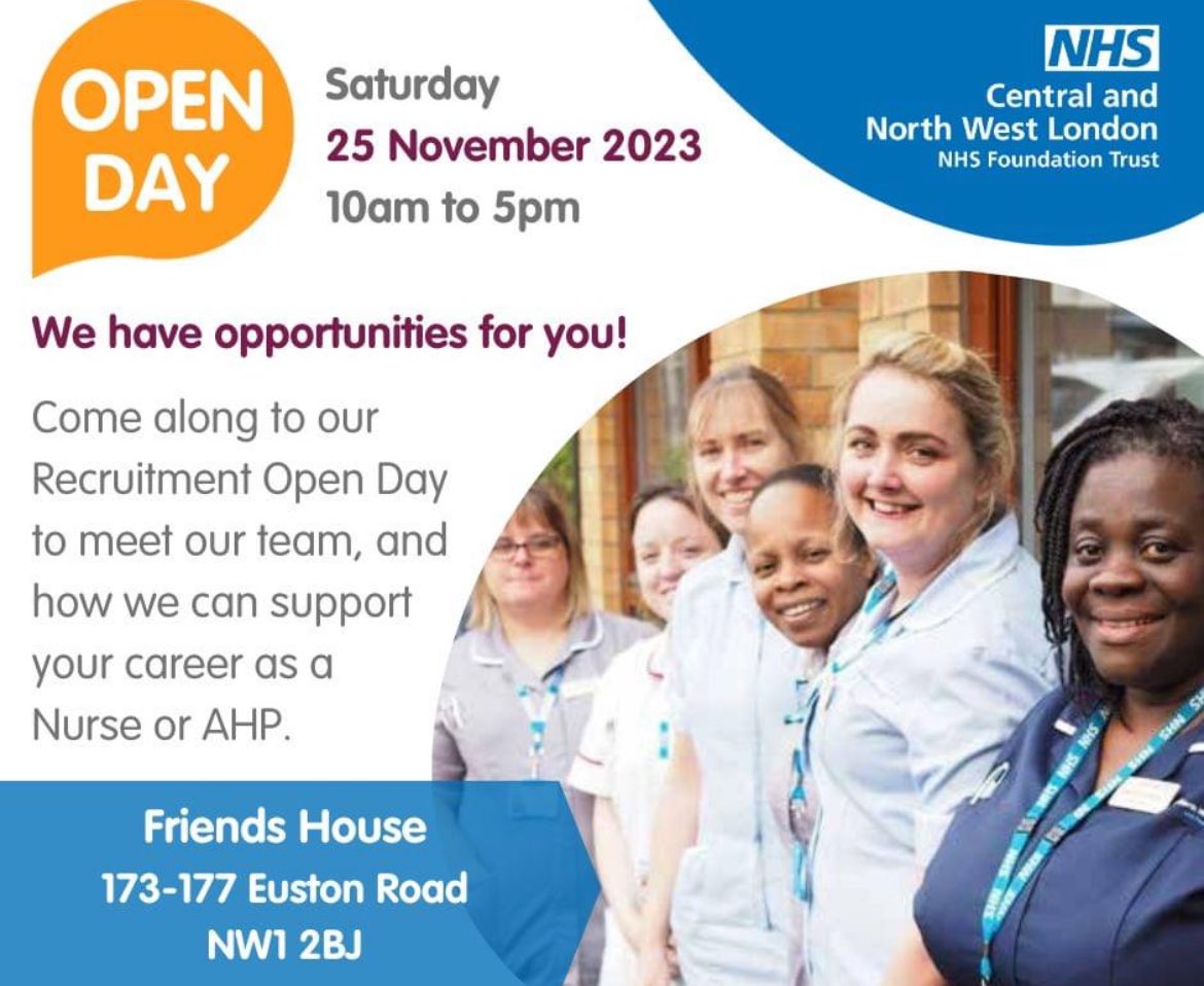 Davina Culley RN DN QN (@pughdavina) on Twitter photo Come and join us today to hear about our services and job opportunities <a href="/CNWLNHS/">CNWL NHS FT</a> <a href="/ClinicalEdCNWL/">CNWL Clinical Education</a> Friends House is opposite Euston Station Come and join us today to hear about our services and job opportunities <a href="/CNWLNHS/">CNWL NHS FT</a> <a href="/ClinicalEdCNWL/">CNWL Clinical Education</a> Friends House is opposite Euston Station