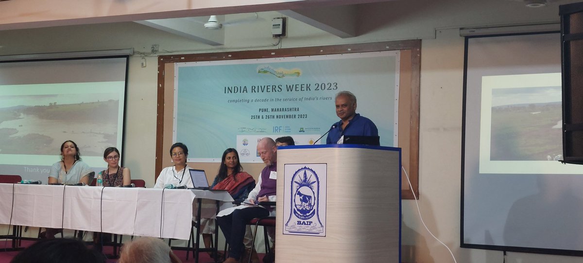 water_conflicts's tweet photo. @WUR @IndiaRiverForum @ShripadManthan @sidagarwal @IndiaRiversWeek Srinivas Chokakulla from @CPR_India giving his reflections on the #RiverCommons session by the @WUR Session - "river doesn't have its own agency and eventually it is the conflict between rights of rivers and human interests"  #indiariversweek 2023. https://t.co/A78jpI2Hce