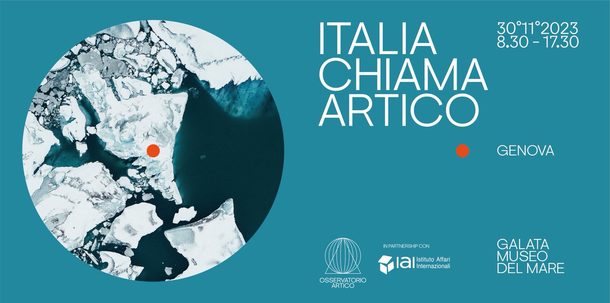 IAIonline's tweet photo. Partecipa il 30 novembre al Festival #ItaliaChiamaArtico 2023 organizzato da @OArtico!

Una giornata dedicata alle complesse dinamiche e sfide geopolitiche e climatiche dell'Artico con rappresentanti delle istituzioni e dell'industria.

Per partecipare👉 https://t.co/ys16W6AAPX https://t.co/rS5nl1ttwC