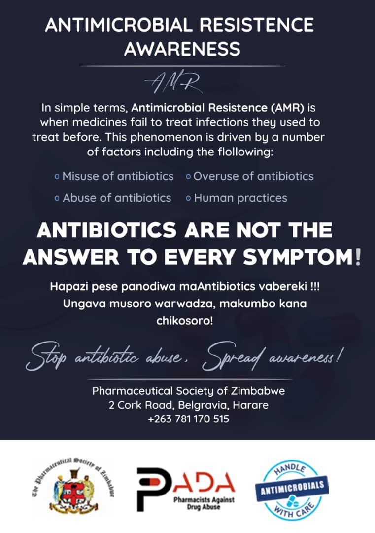 Imagine your medicine stops working? 💊
Stressful, isn’t it?

This can happen when we misuse antimicrobial medicines. Disease-causing bacteria then become resistant to drugs and the drugs stop working.

It’s #WorldAMRAwarenessWeek!

Let’s prevent #AntimicrobialResistance (AMR)