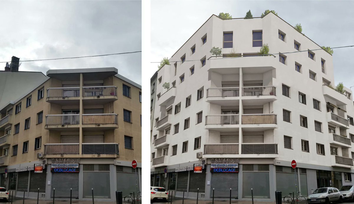 brunobernard_fr's tweet photo. 🔴 La surélévation est un mode de production qui s’inscrit dans l’objectif de réduction de l’artificialisation des sols. 

Elle permet de densifier des projets de faible hauteur dans des zones déjà urbanisées.

👉 Environ 15% de nos bâtiments pourraient être surélevés. ⤴️ https://t.co/1BktPQNX2B
