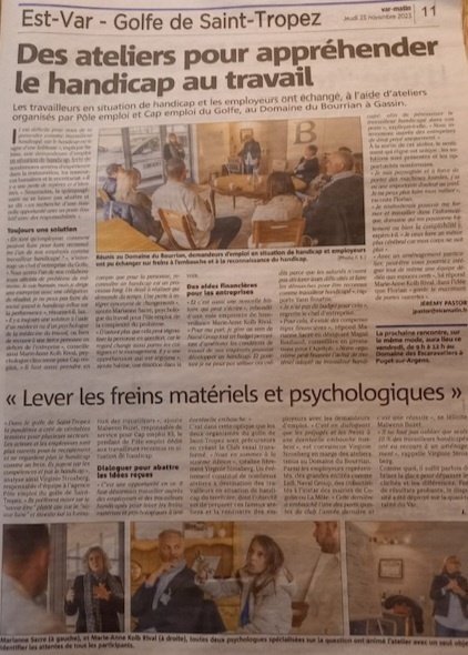 #SEEPH2023 📌Belle reconnaissance pour le "Club essai transformé" par <a href="/Capemploi83/">Cap emploi 83</a> &amp; @poleemploi_VAR Golfe de St-Tropez. 
▶️Combattre les préjugés  ▶️Faciliter les rencontres employeurs/candidats 
🎯Accélérer les recrutements
👏 la Team Handicap <a href="/MinanaNathalie/">Nathalie Fabien-Miñana</a> <a href="/ScillaFrancois/">Francois Scilla</a>
