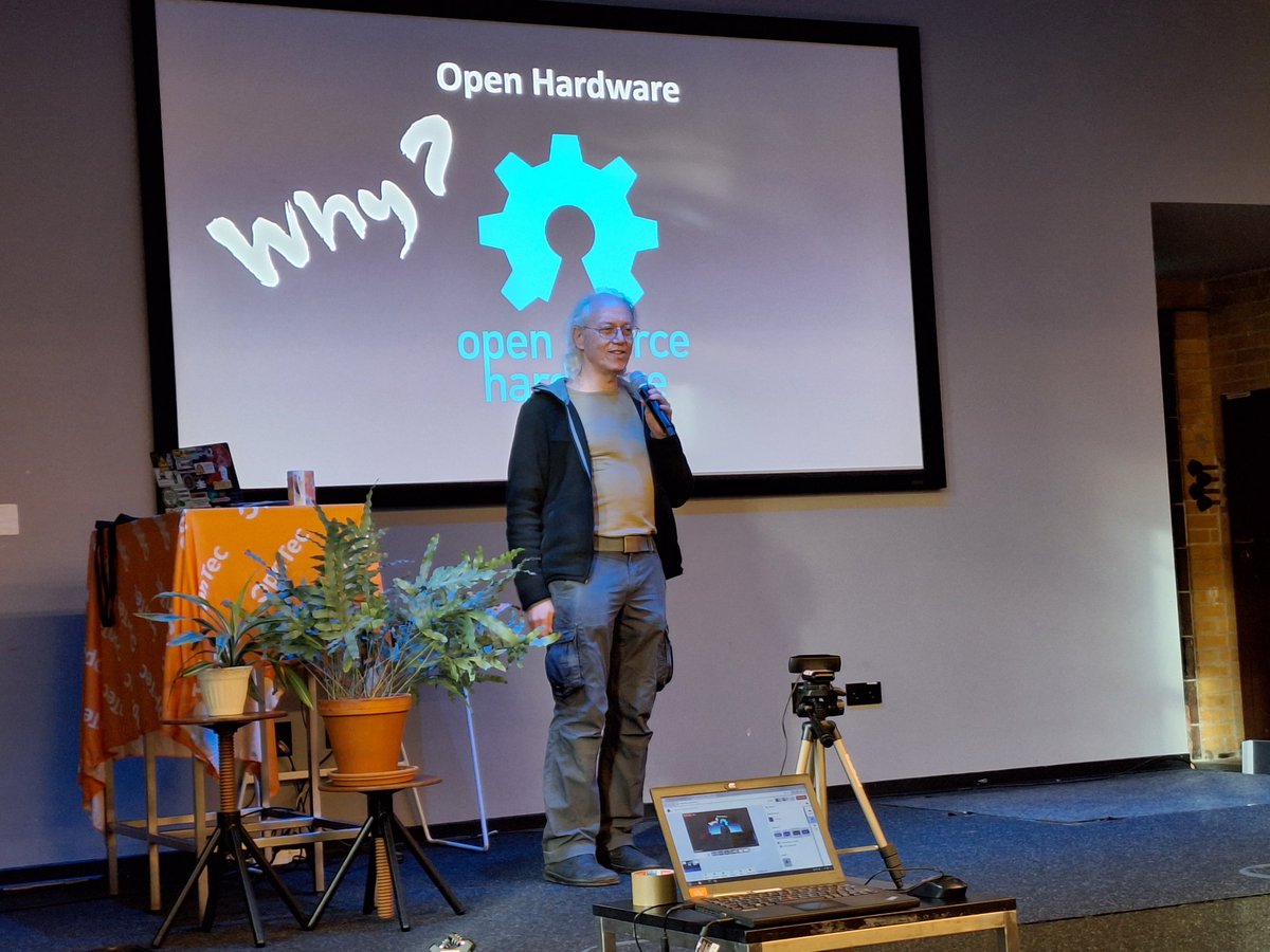 meshcon (@meshcon_) on Twitter photo We kick-off Day 1 #Meshcon with an inspiring talk on #opensource #openhardware by <a href="/maltman23/">Mitch Altman</a> meshcon.net <a href="/opntec/">Open Technologies</a> We kick-off Day 1 #Meshcon with an inspiring talk on #opensource #openhardware by <a href="/maltman23/">Mitch Altman</a> meshcon.net <a href="/opntec/">Open Technologies</a>