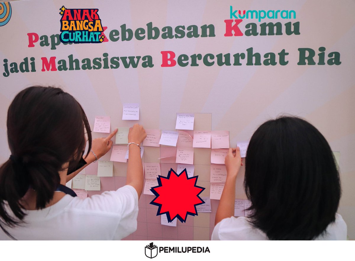 kumparan's tweet photo. Mahasiswa FIB UI ngapain aja sih di acara kumparan Anak Bangsa Curhat? Speak up, curhat, dance, dapat hadiah ✅

#kumparancampaign #anakbangsacurhat #am #galfot #beranibersuara #kumparan #pemilupedia #pemilu #fibui #universitasindonesia https://t.co/2V8xqzYlmI