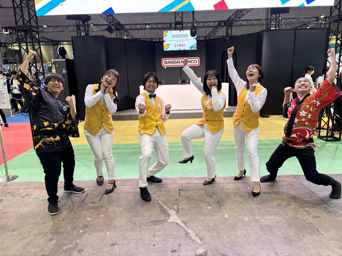 アミューズメントエキスポ終了しました〜！！
終わっても元気一杯なもっとファン課をお届けします☀️
が…何かたりないような…？？

ご来場いただいた皆様ありがとうございました✨

#もっとファン課！！
#バンダイナムコアミューズメント
#アミューズメントエキスポ
