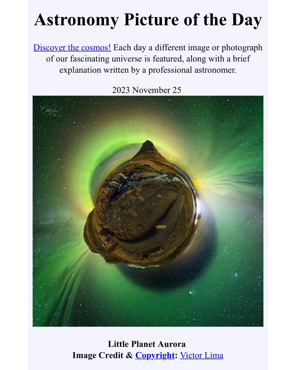 NASA has just awarded me another APOD (Astronomy Picture of the Day) for my recent work in Iceland, recording the Northern Lights.
I feel extremely honored to receive this honor from NASA. APOD is considered the OSCAR of Astrophotography and this is my 2nd award 😊🙏🏻