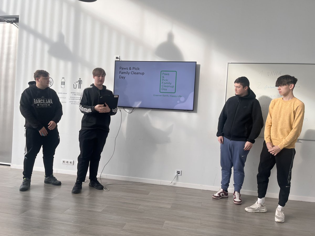 Final presentation with <a href="/nexgen_careers/">(nexgen) careers</a>. Thank you to Lisa for our looking after our group and giving them a great educational experience in Barcelona. They’ve loved it and we’ve seen such an improvement with their presentation and team work skills 🙌🏼. 
<a href="/coleggwent/">Coleg Gwent</a> <a href="/JoelMorgan81/">Joel Morgan</a>