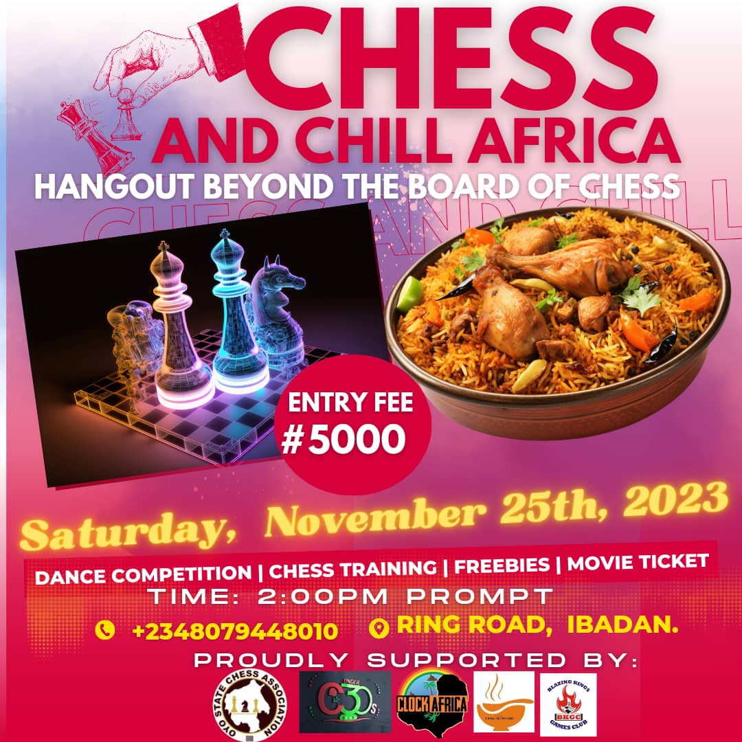 dr_doex's tweet photo. Chess provides a fantastic opportunity to unwind, engage in games, and connect with others.
Today, we are having fun and still playing chess.#chessisfun
The event is proudly sponsored by @OyoStateChess https://t.co/YBo8GnKWvR