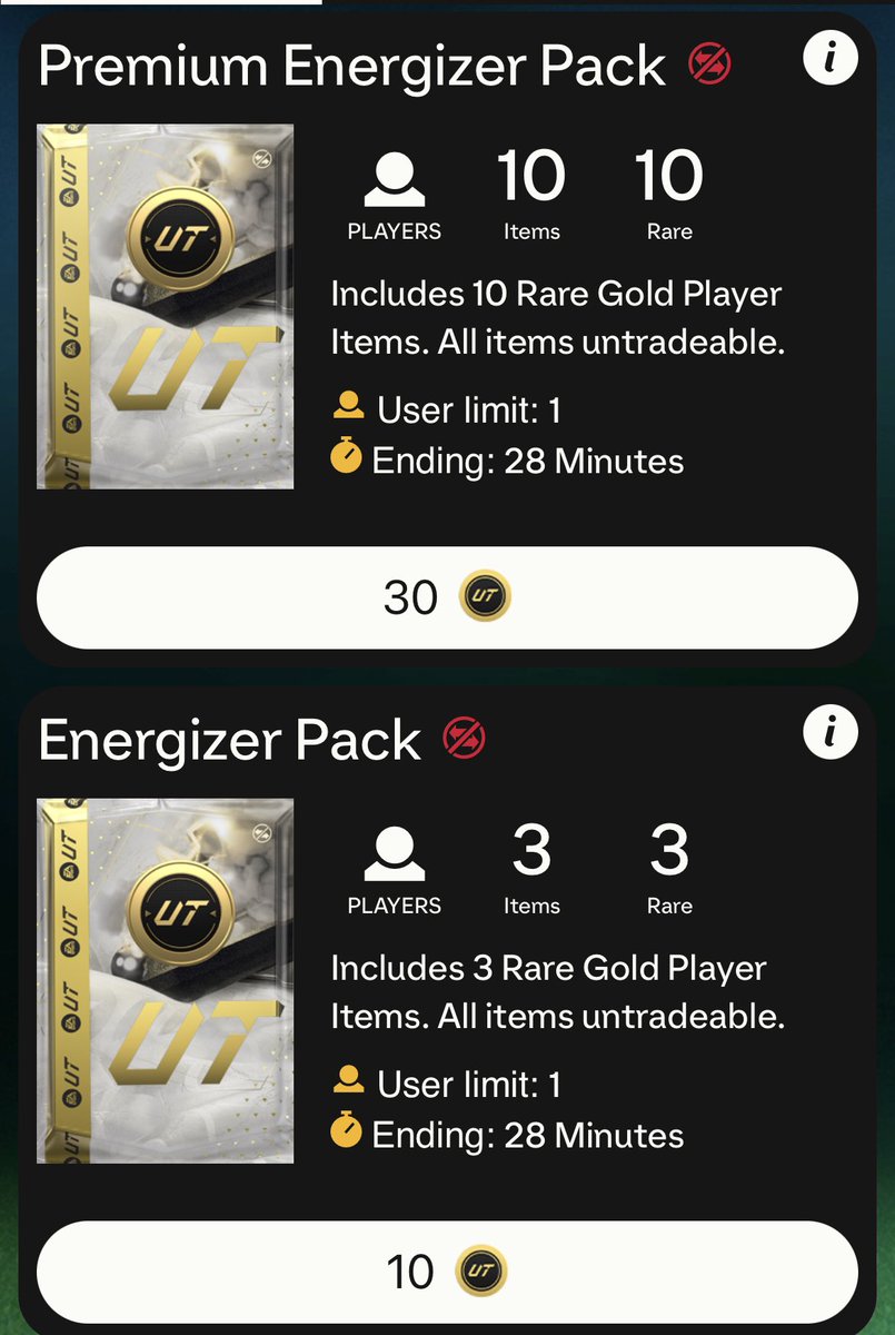 Both 30 and 10 Coin Packs got added overnight 👀 Expire in 26 minutes 😳 Show me what you get 👇