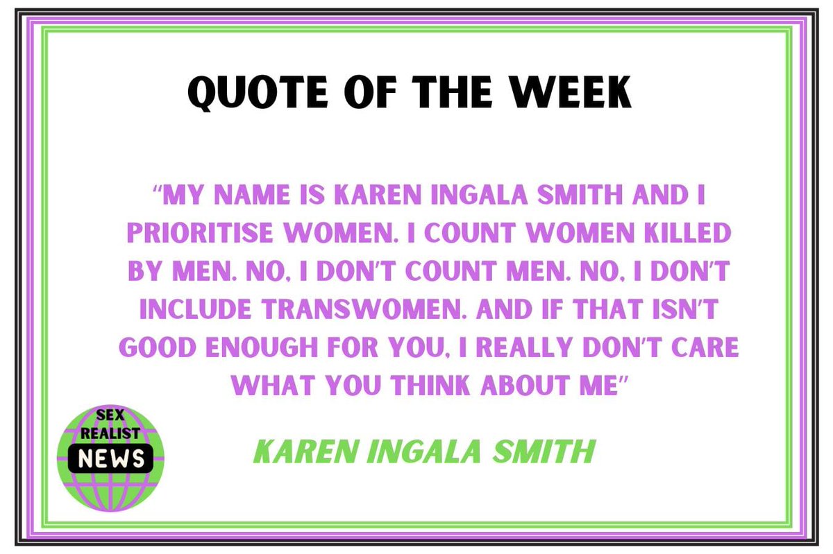 Our Quote Of The Week is in recognition of @K_IngalaSmith and her tireless work in @CountDeadWomen 
#IDEVAW