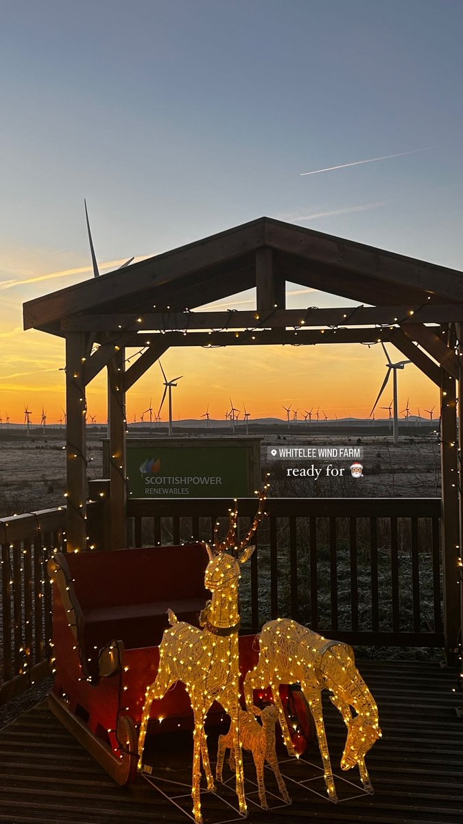 Starting to get that Christmas feeling at Whitelee Windfarm! We'll have some special guests arriving soon. 🎅🧑‍🎄