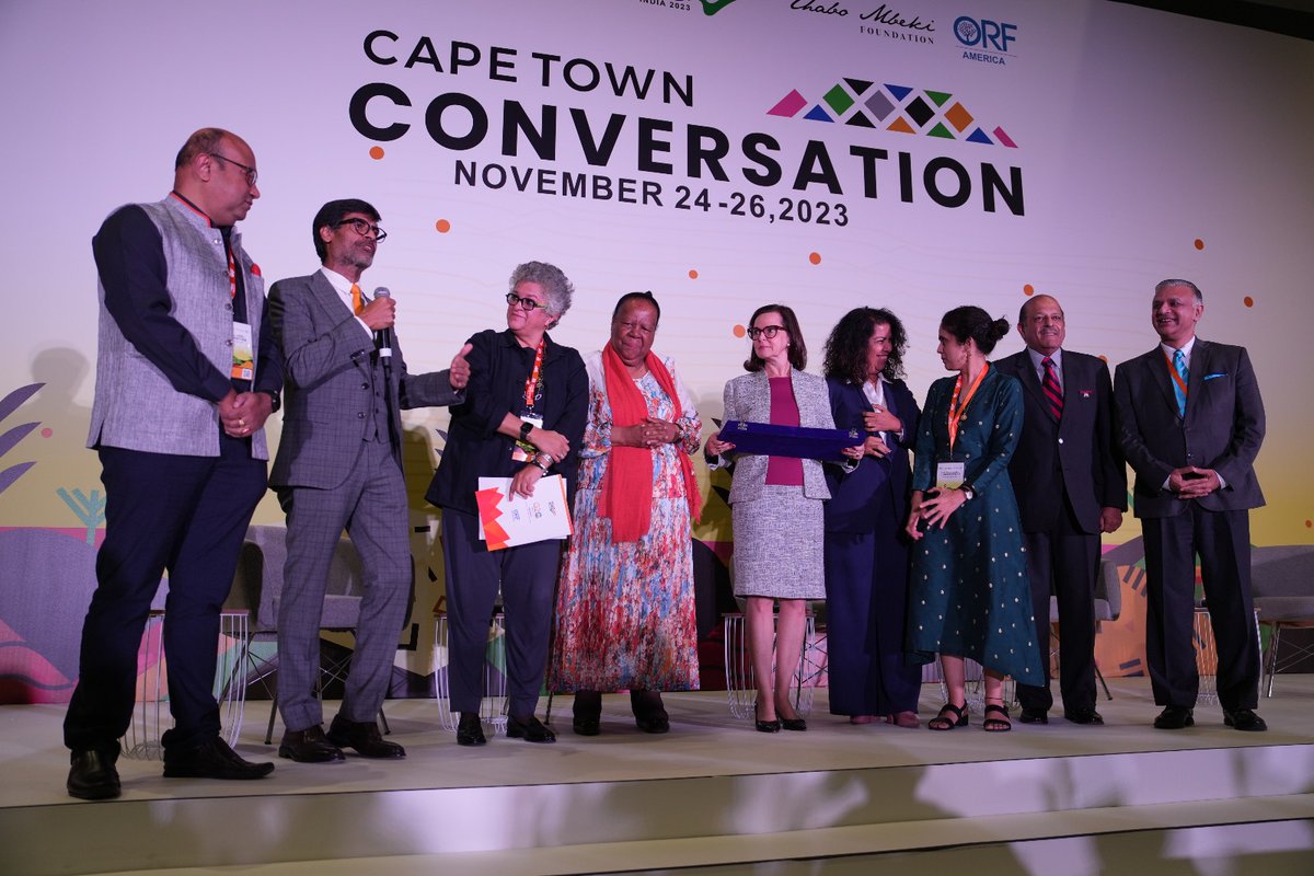 @SujanChinoy @samirsaran @LucianaMSServo @izabella0910 Thank you for joining us! Stay tuned for the next session - Time for #Africa: #AU in the #G20 @TMFoundation_ @ORFAmerica @T20org #CapeTownConversation #CTC23