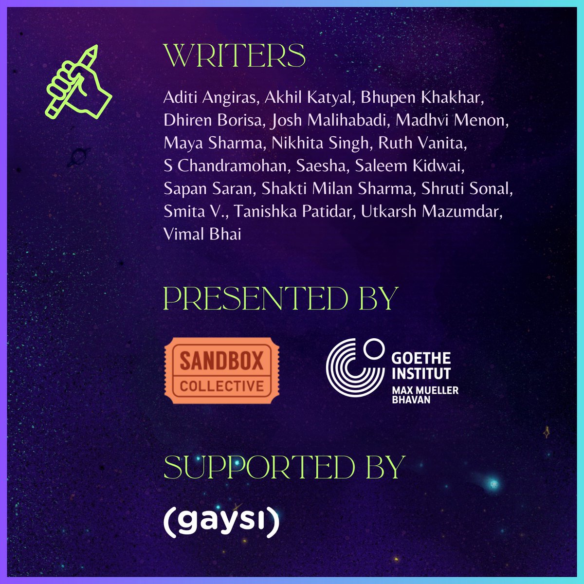 🌟 We're thrilled to announce that Tamasha Theatre's Be-Loved directed by Sapan Saran will open Gender Bender 2023! 📅 Save the Date: December 8, 2023 🕖 Time: 7 PM 📍 Venue: Bangalore International Centre
