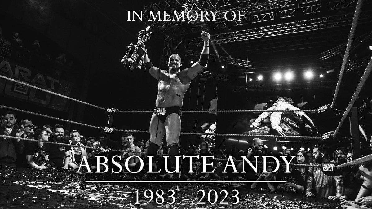 jeffoexperience's tweet photo. #AbsoluteAndy ci ha lasciato a 40 anni 
#rip 
#inmemory
#wxw https://t.co/Y6EL8tiqbb