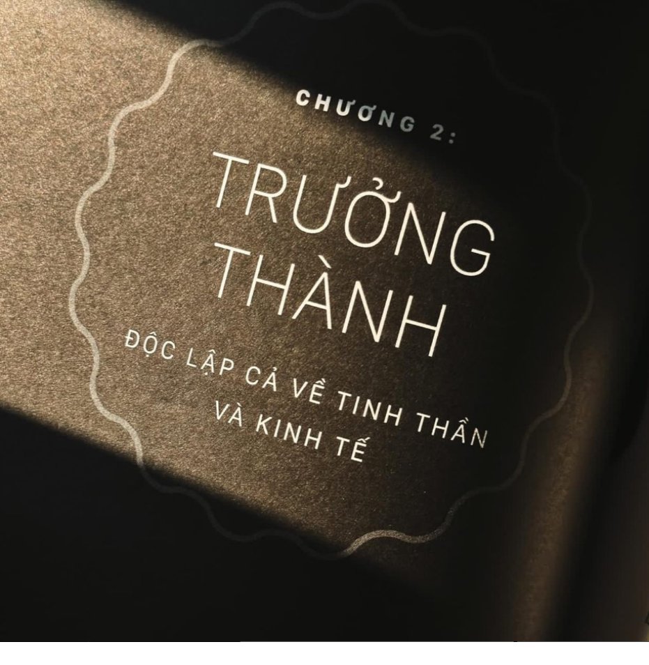 docsach_moingay's tweet image. “Chương 2: Trưởng thành độc lập cả về tinh thần và kinh tế.” 📚🌟