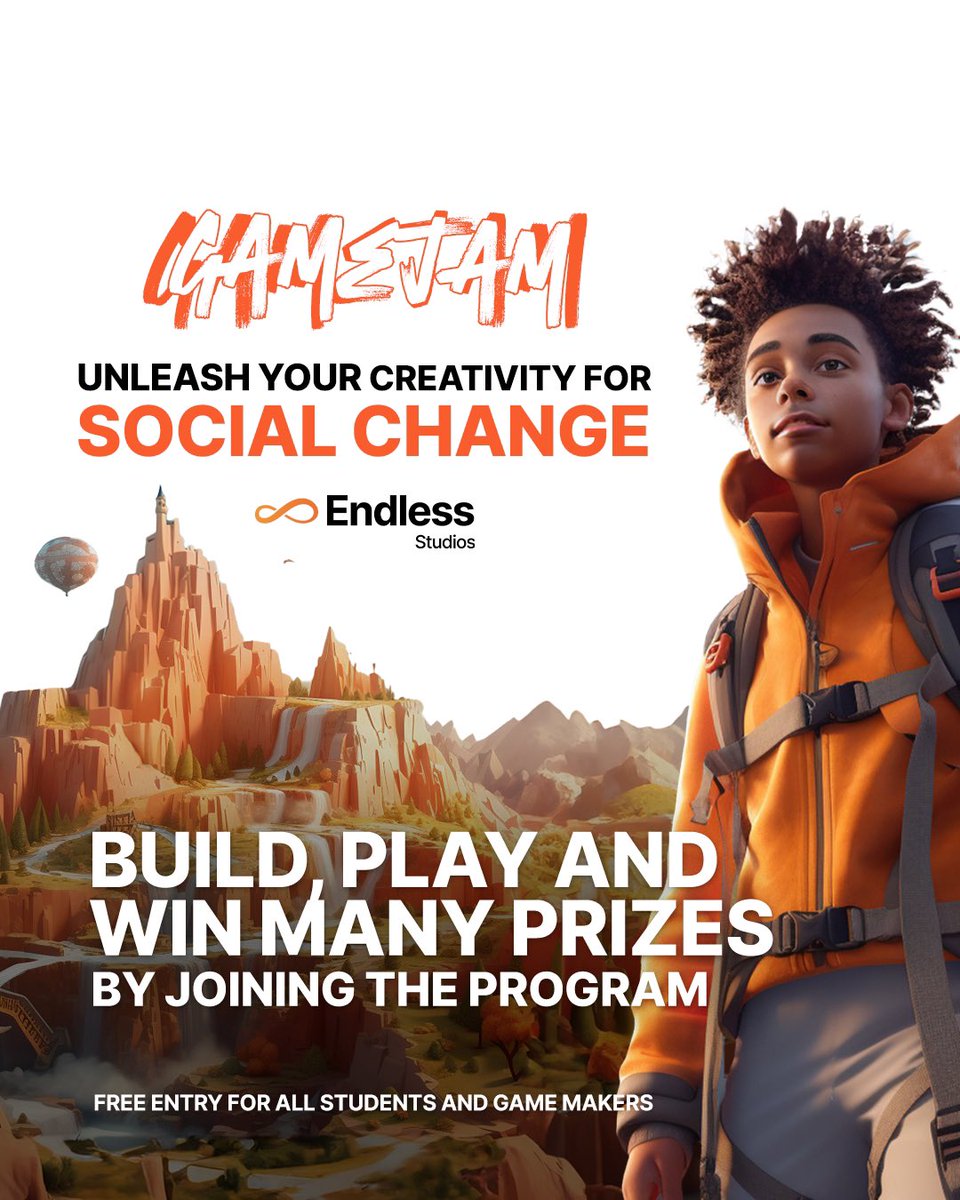Save the Date: November 26-28!
Get ready to unleash your creativity in our upcoming Game Jam event. Exciting challenges, innovation, and a chance to win many exciting prizes await!

Click the link in our bio to register!

#Gaming #GameJam #EndlessStudios