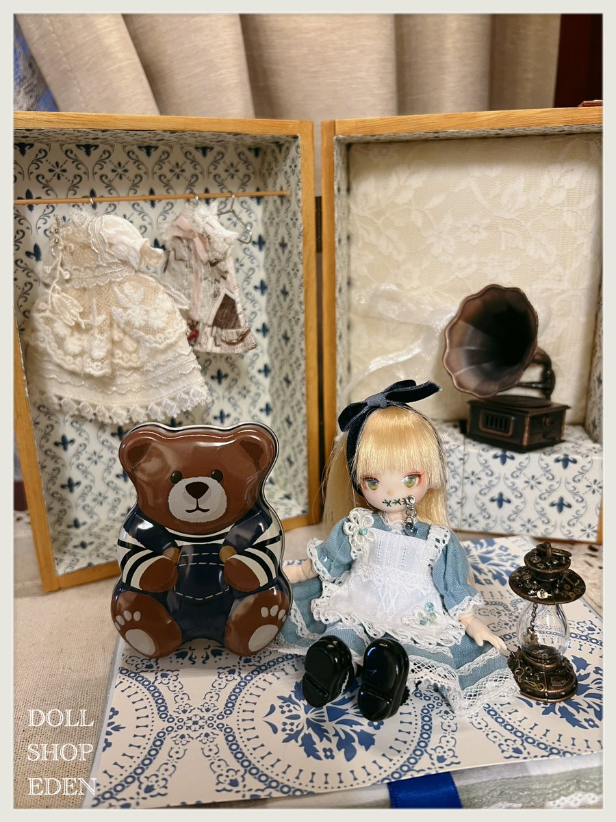 当店ブースでも
オビツ11カスタムメイク
#763ドール　ちゃんが
モデルさんしていますよ❤️