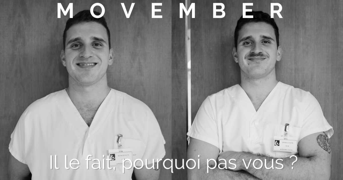 [#MOVEMBER]
Carlos, kinésithérapeute, se laisse pousser la moustache depuis le début du mois pour sensibiliser à la prévention de la santé mentale masculine et aux cancers de la prostate et des testicules.

Et vous, où en est votre moustache ? 🥸

#MovemberCHNiort