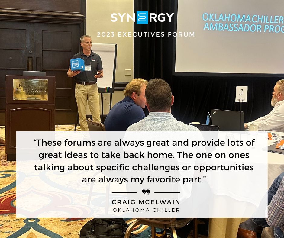tweetsbysynergy's tweet photo. "These forums are always great and provide lots of great ideas to take back home."
#TeamSynergy #LeadershipTraining #HVACPeerGroup #InOurMembersWords https://t.co/XXGskw0q0Z