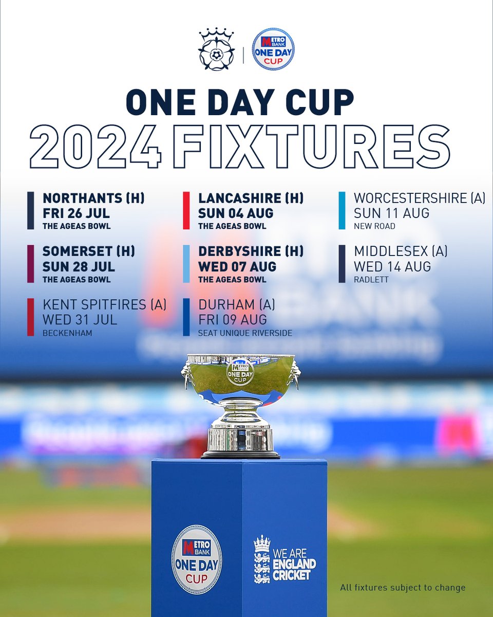 Another year of @onedaycup action, which game are you looking forward to most? 💭

#FixtureRelease